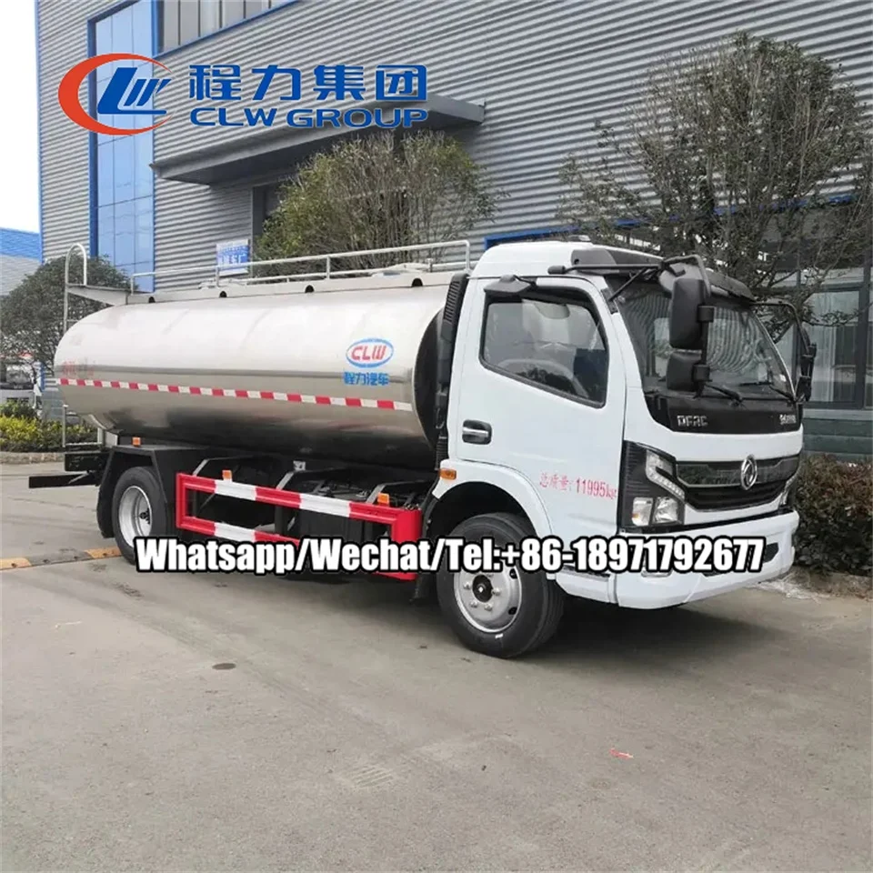 Dongfeng мини 3000 литр 5000 литров из нержавеющей стали Автоцистерна для молока/грузовик доставки молока