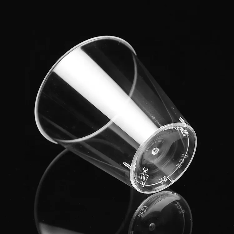 2 oz Disposable PS Cup Mini Round Shot Glass Wine Tasting Cup