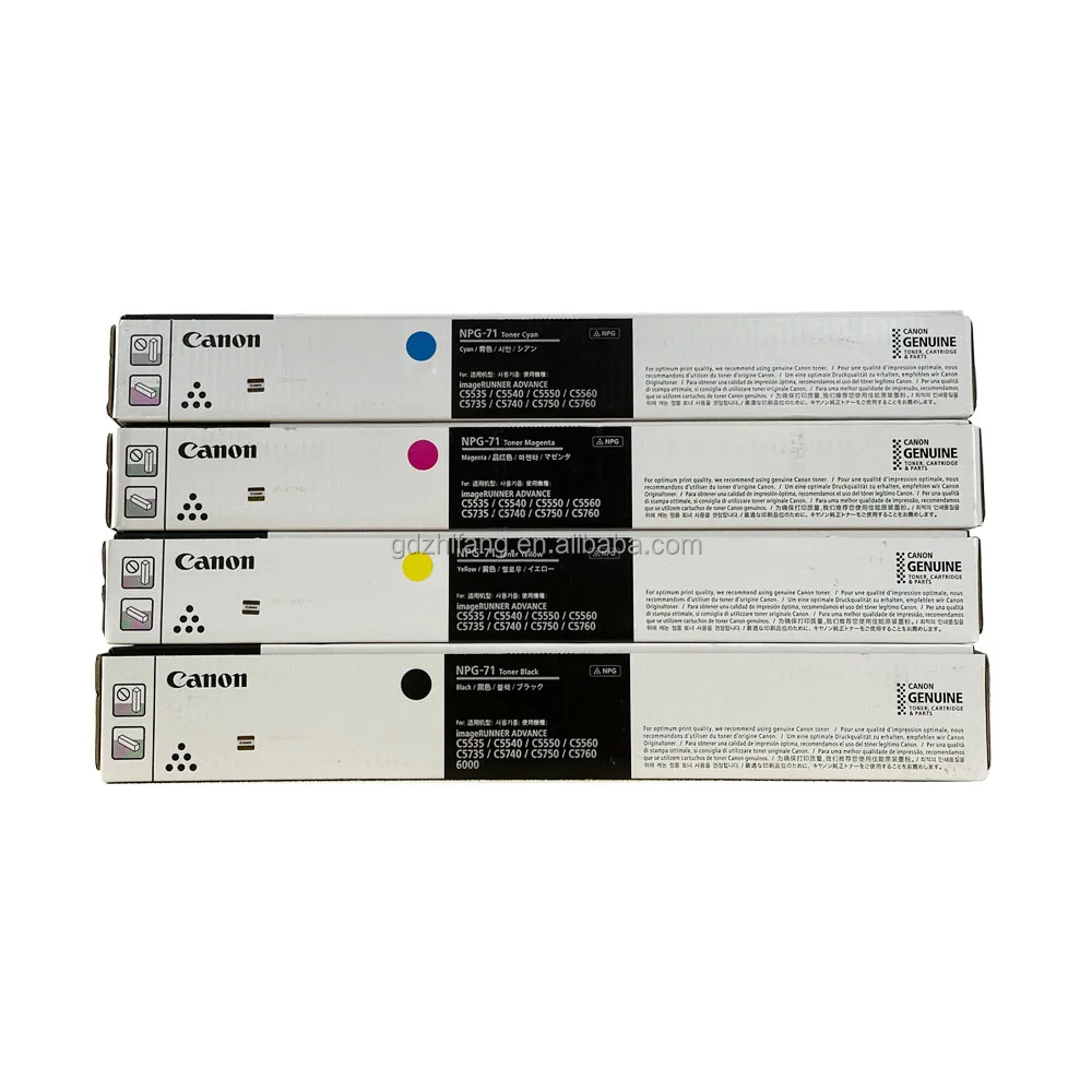 Asia version Original for Canon IR C5535 C5540 C5550 C5560 C5735 C5740 C5750 C5760 NPG71 toner cartridge