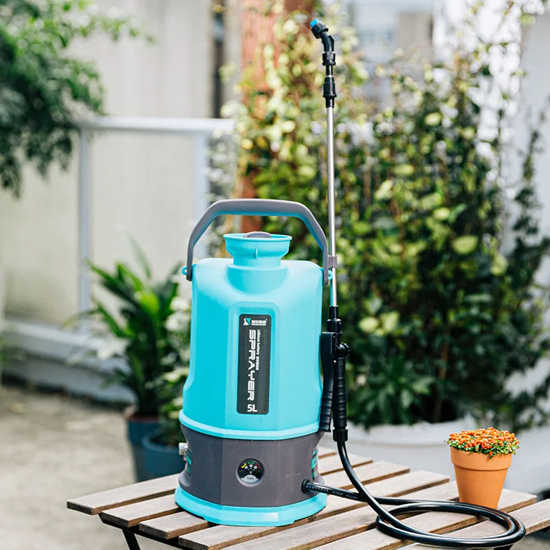 DD3454 Home Portable Electric Shoulder Sprayer 5L/8L Pressure Type Watering Can Kettle Garden Battery Sprayer on Shoulders