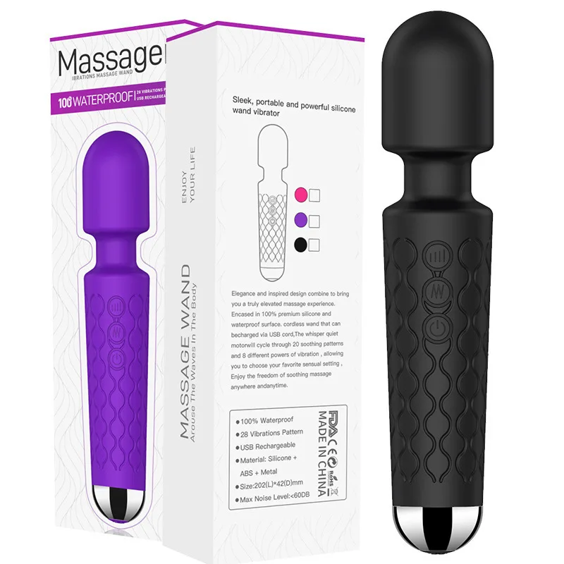 Hot Selling Medical Silicone Health Care Wand Massager Vibrator Sex Toys For Woman