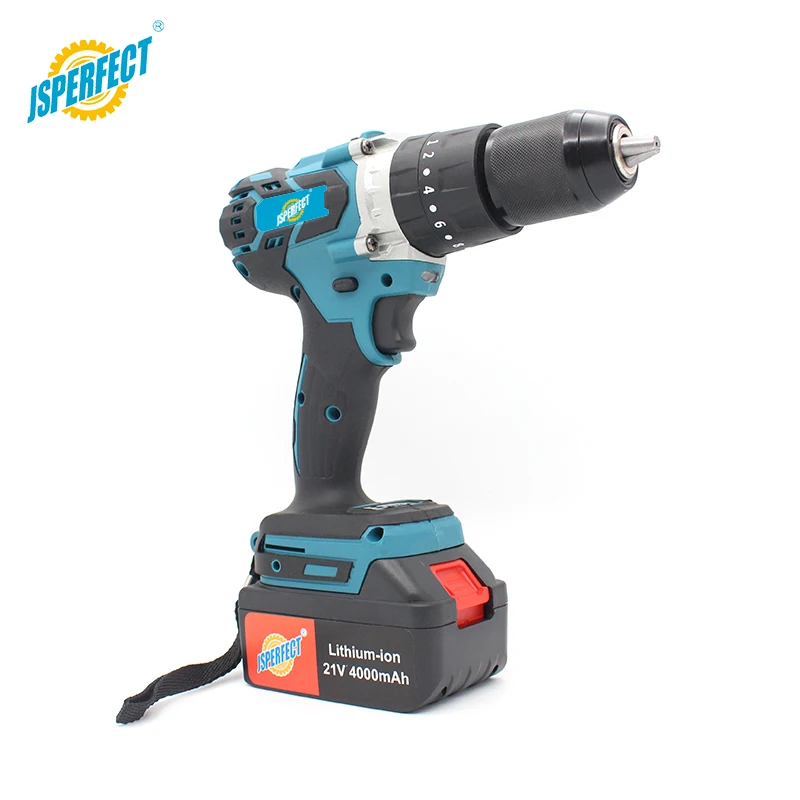 JSPERFECT 21v li-ion battery rechargeable 40000 rpm cordless nail drill machine with 2 batteries