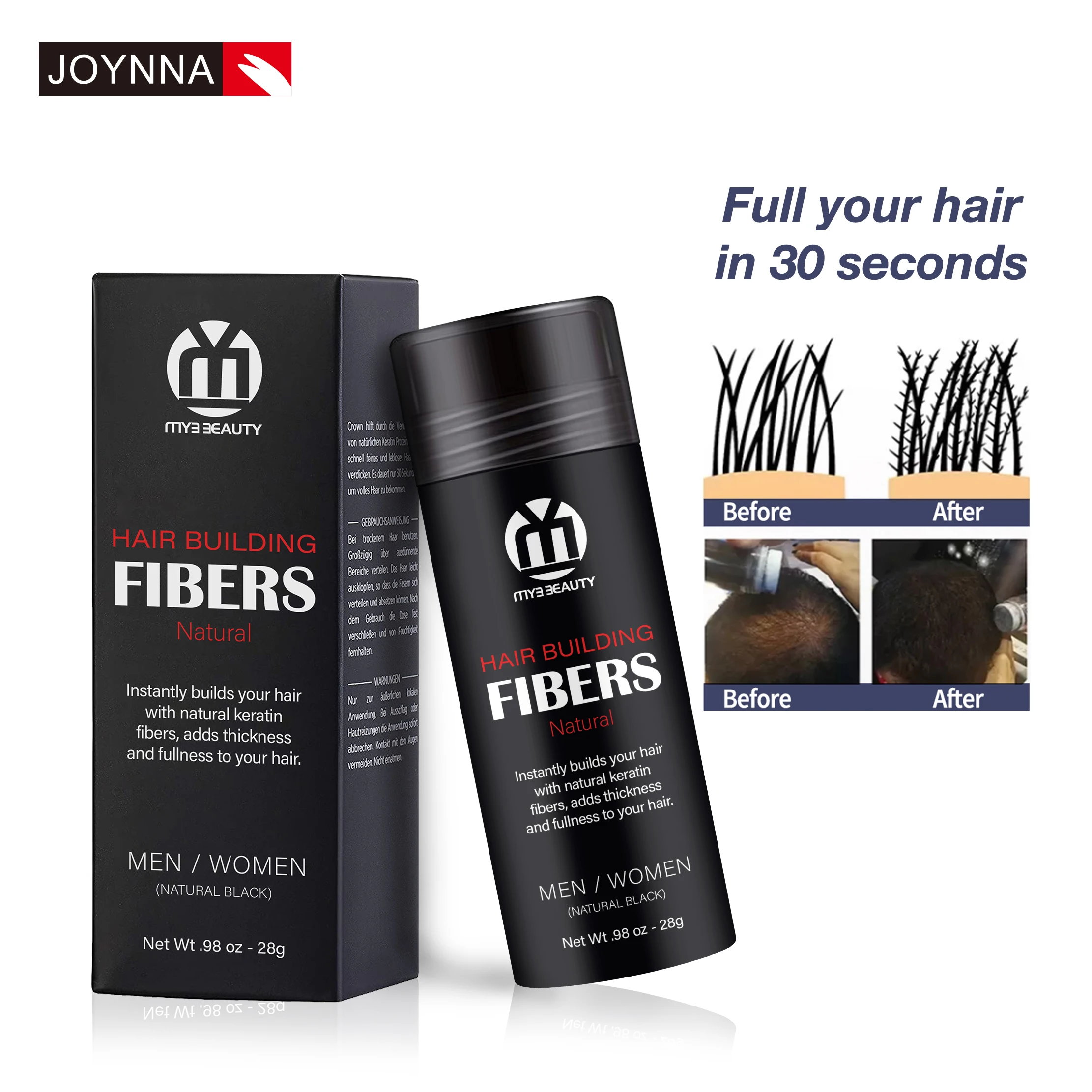 Private Label Applicator Bundles Building Fibers Full Set Thickening Powder Fibres Hair Fiber