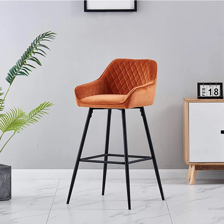  Bar Stools Luxury Furniture Restaurant Nordic Kitchen Cheap High Chair Counter Modern With