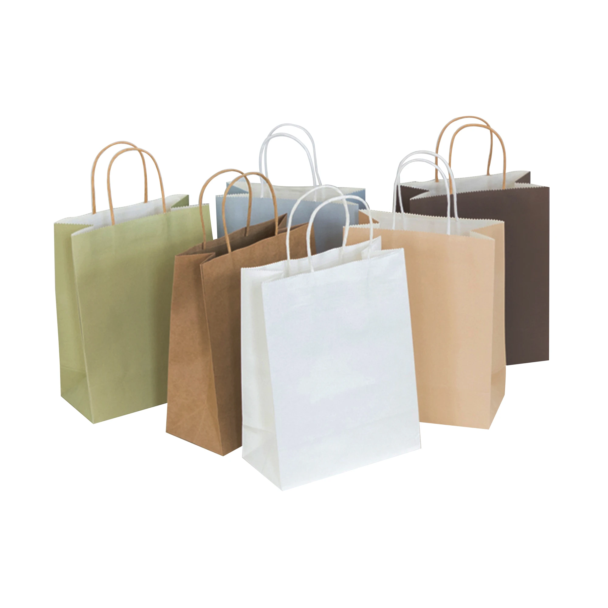  Custom Your Own Logo Take Away Carry Out Bag Restaurant Fast Food Grade Biodegradable Takeaway Kraft