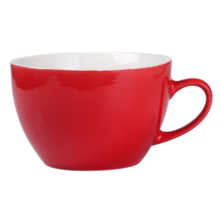 Manufacturer 12oz custom coffee mugs colorful glaze mug soup ceramic mug