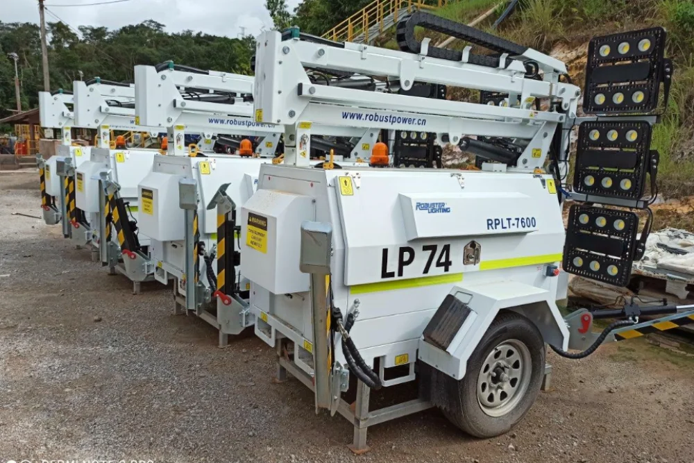 9m Hydraulic LED light tower diesel generator light tower price Mobile lighting mine