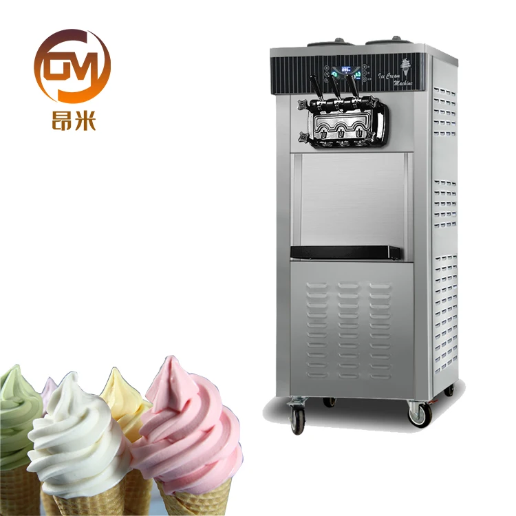 Widely Using Commercial 3 Flavor 5 Flavor 7 Flavor Soft Ice Cream Machine