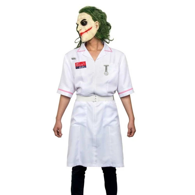 
OEM Customize Scary Movie The Dark Knight Joker Nurse Dress Uniform Cosplay Costume Halloween Party Outfit 
