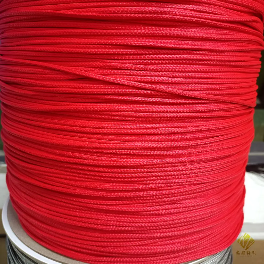 High Quality 3mm 16 Strands Braided gray red white Dyneemas Ship Rope Sailing 100% Synthetic UHMWPE Rope for Marine Mooring Rope