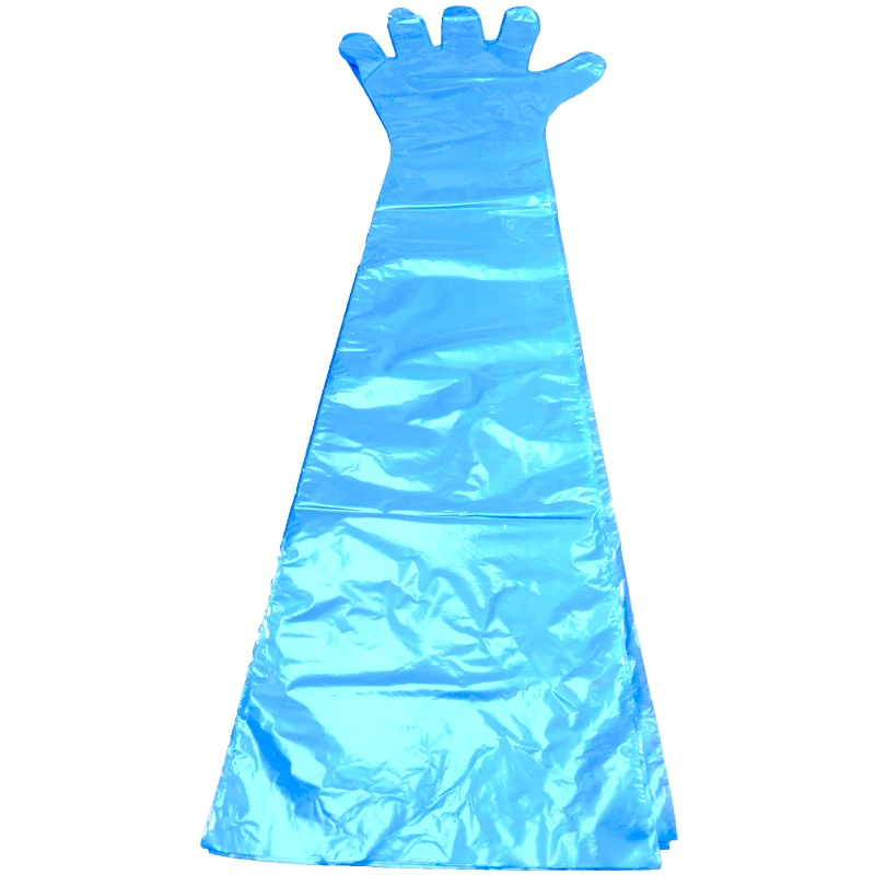 HDPE Dressing Gutting Gloves Veterinary Shoulder Extra Long Hunting Field Gloves 36 Inches Poly Disposable Gloves for Field