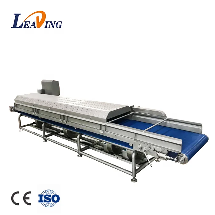 Fruit vegetable air blow washing drying waxing sorting processing line machine