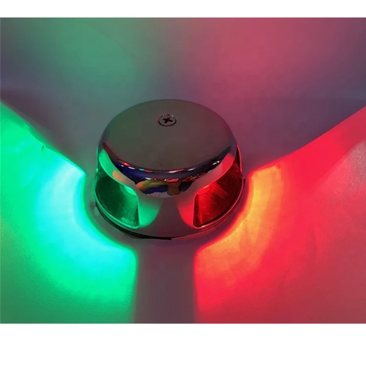 Other marine suppliers 12VDC Waterproof Ship Boat Yacht Pontoon Parts LED Navigation Bow Lights Bi-color Lamp