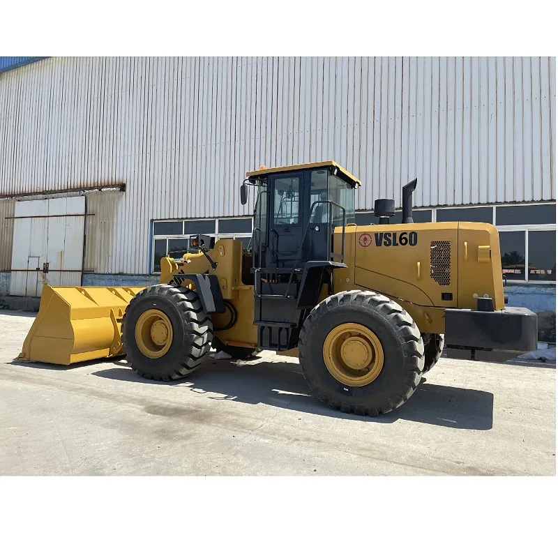 High Efficiency 3 Ton 5 Tons Hydraulic Wheel Loader With Grass Fork