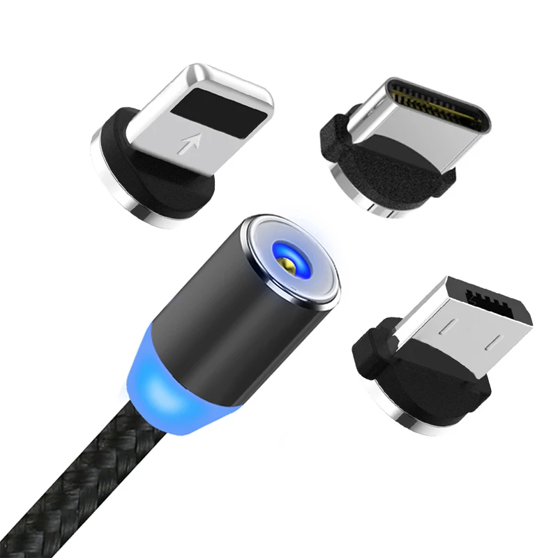 ICEBINGO Usb-c зарядное устройство для мобильного телефона Micro плетеный 3 в 1 Магнитный