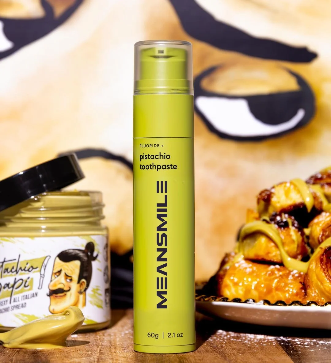 Teeth care pump press Pistachio toothpaste adult oral cleaning teeth whitening toothpaste with Variety of flavors available