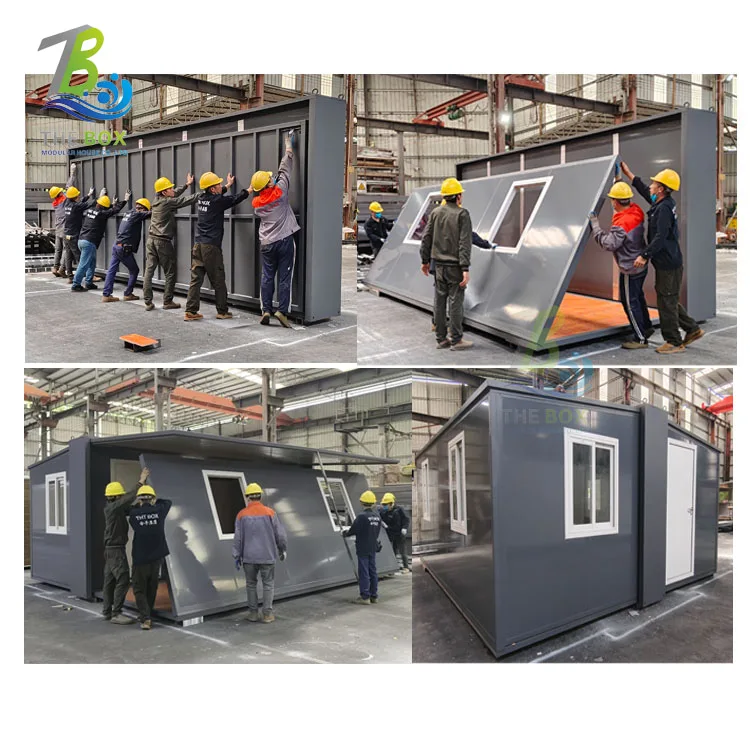 Prefabricate 2 Bedroom Luxury Design Made Wooden Modern Small  Prefab Light Steel Tiny House Modular Home Villa portable house