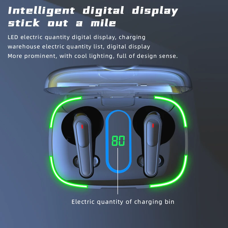 2023 Original Air Pro 70 LED Display in-ear mini earphone Wireless Stereo earbuds low latency Gaming Headsets