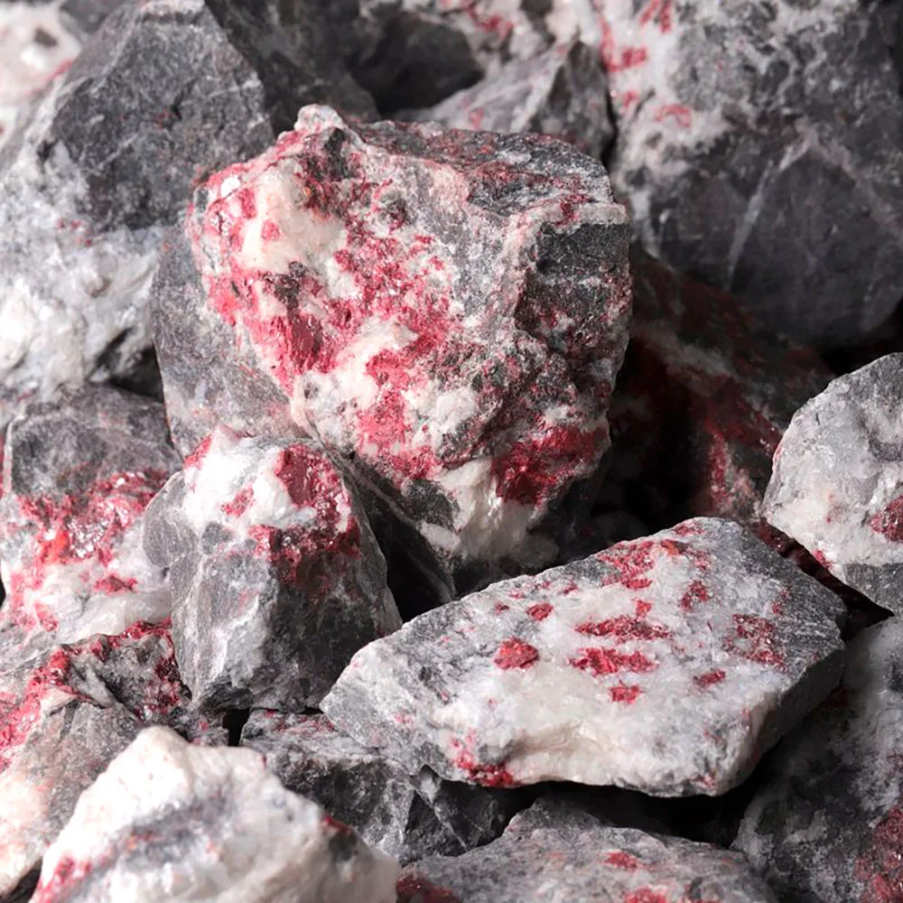 Cheap natural common rough red cinnabar stone Wholesale high quality cinnabar raw stone originating in China