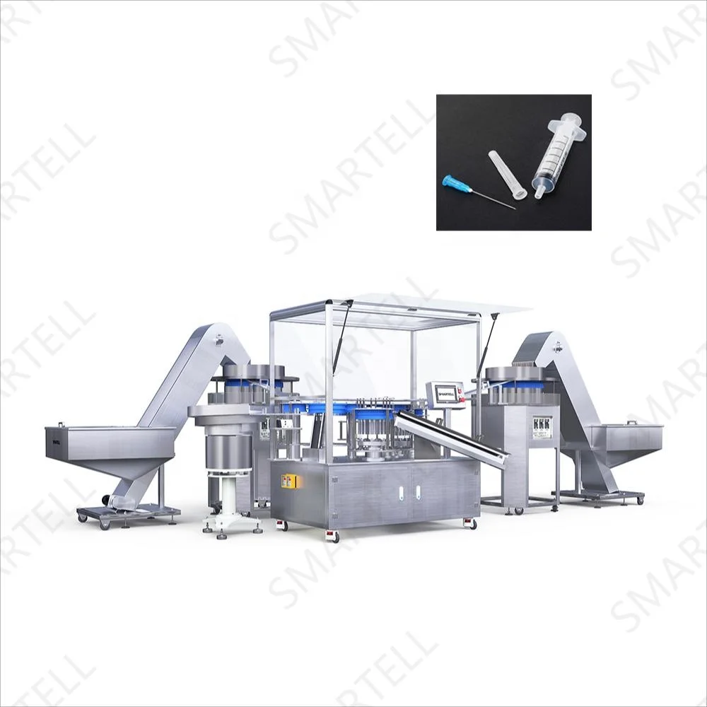 Customized Disposable 3-part Syringe Assembling Machine