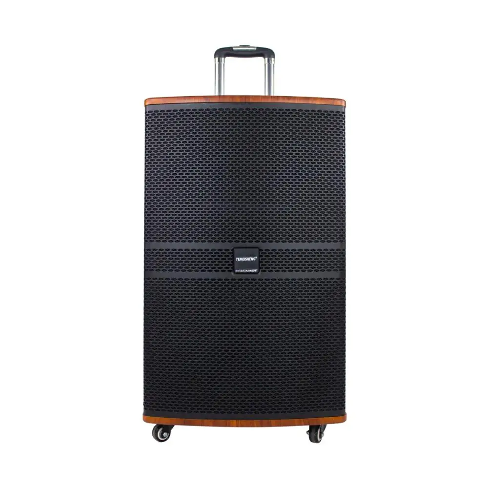 High output 400 watts 15 inch outdoor trolley wireless Pa speaker karaoke system