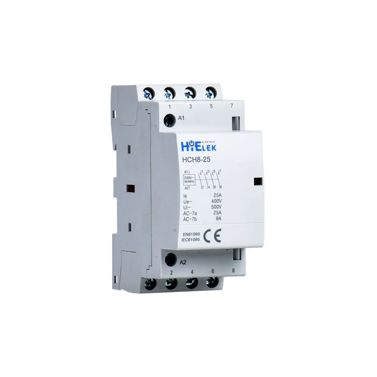 four pole modular ac contactor for hotel use,offering free catalog ,hum free contactor with auxiliary contacts
