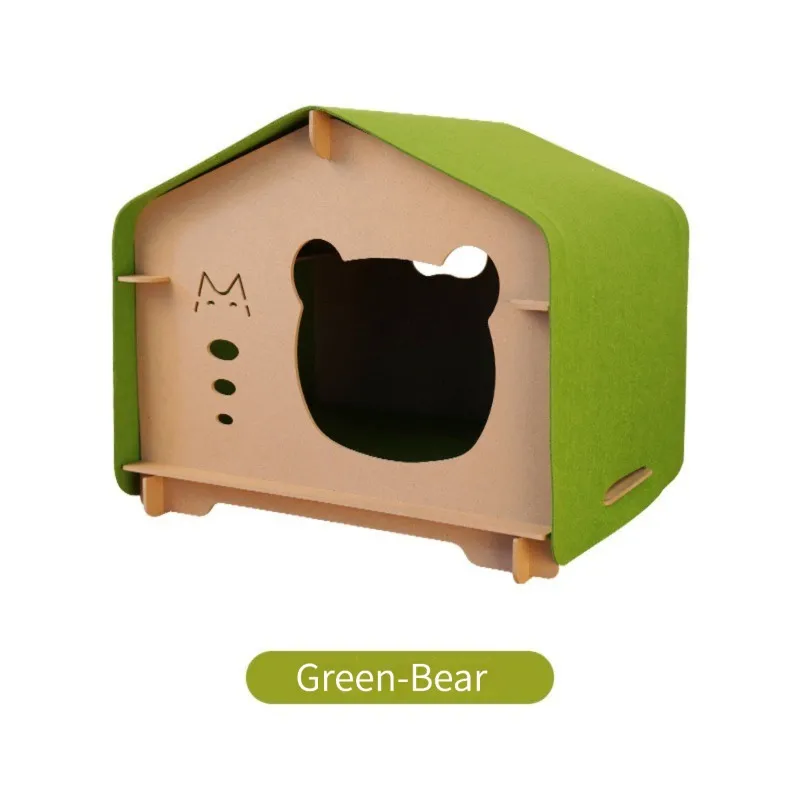 dog kennels pet house wood pet bed detachable and washable pet cages carriers & houses