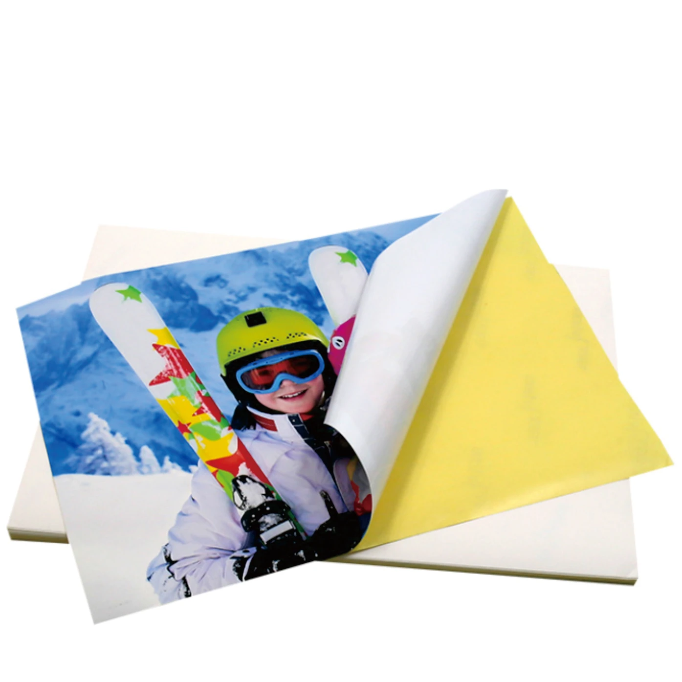 Custom adhesive labels holographic label material Inkjet printable pet sticker film vinyl stickers paper A4 sheet