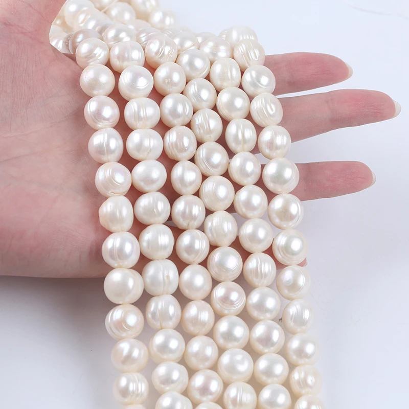 Wholesale  Big size 12-13mm Potato Shape Freshwater Loose Pearls Strand