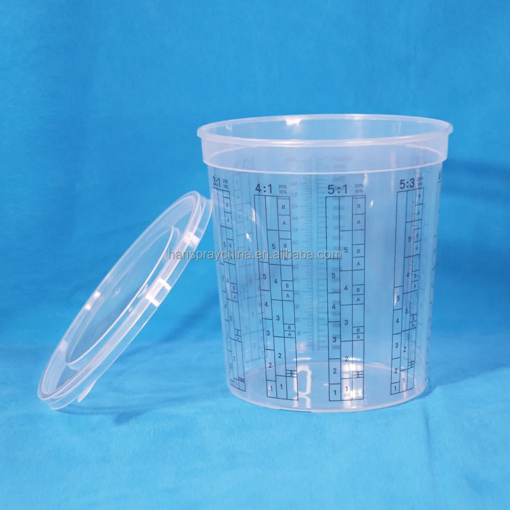 professional disposable spray gun paint mixing cups for Automobile