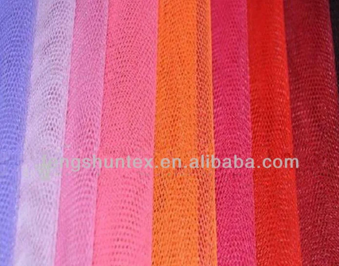 hard hexagon tulle stiff mesh lining fabric for skirts or Wedding dress