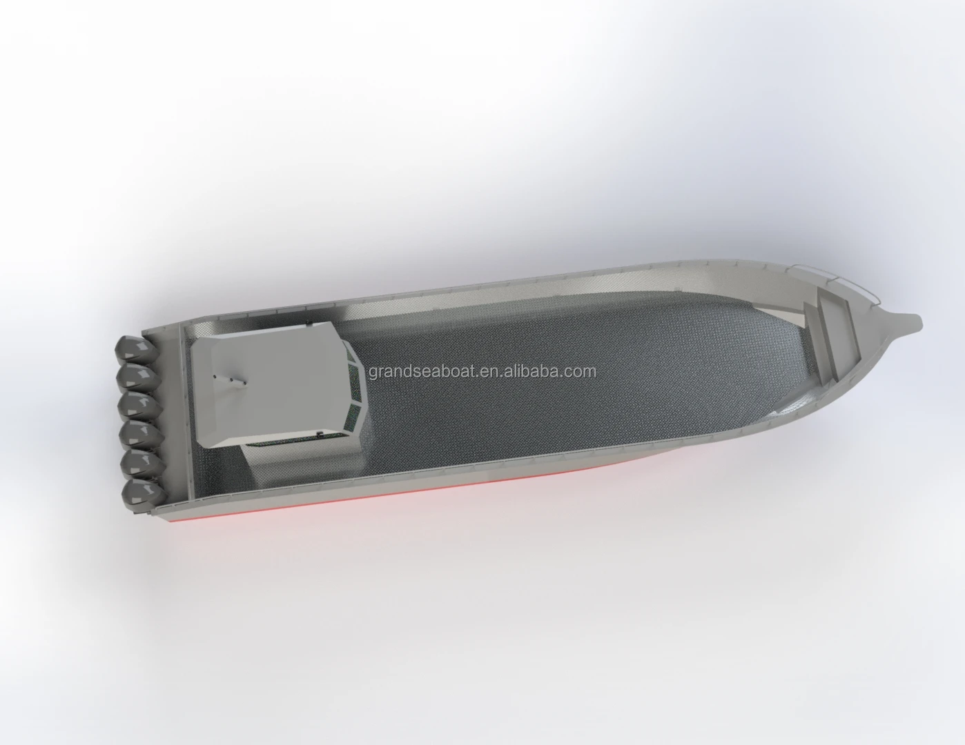 18m Grandsea Aluminum Transport Barge Boat Manufacturers