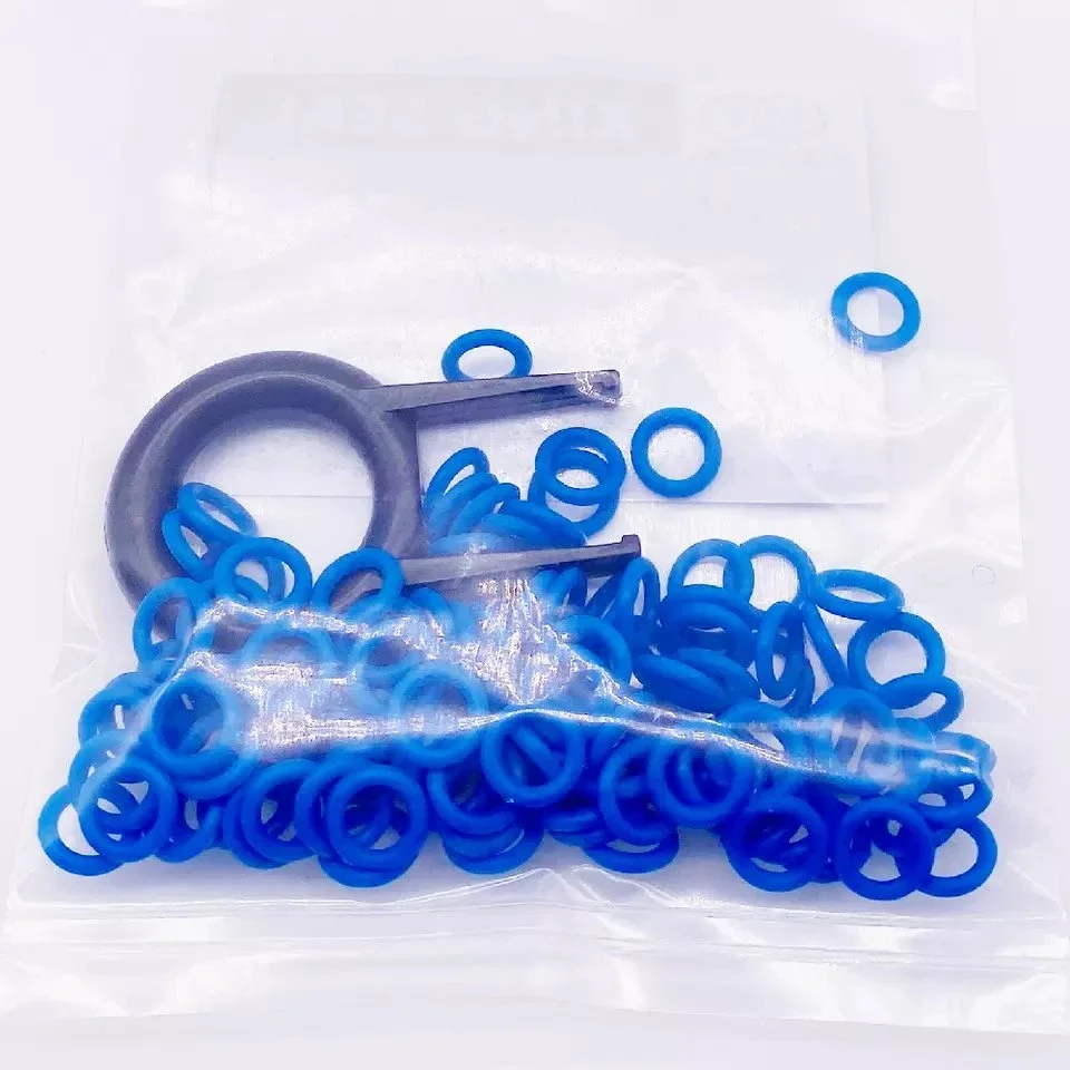 5mm 5.5mm 6mm 6.5mm*1mm Customized Size Sealing Blue O-Ring NBR Silicone Rubber Seal for Industry Hardware