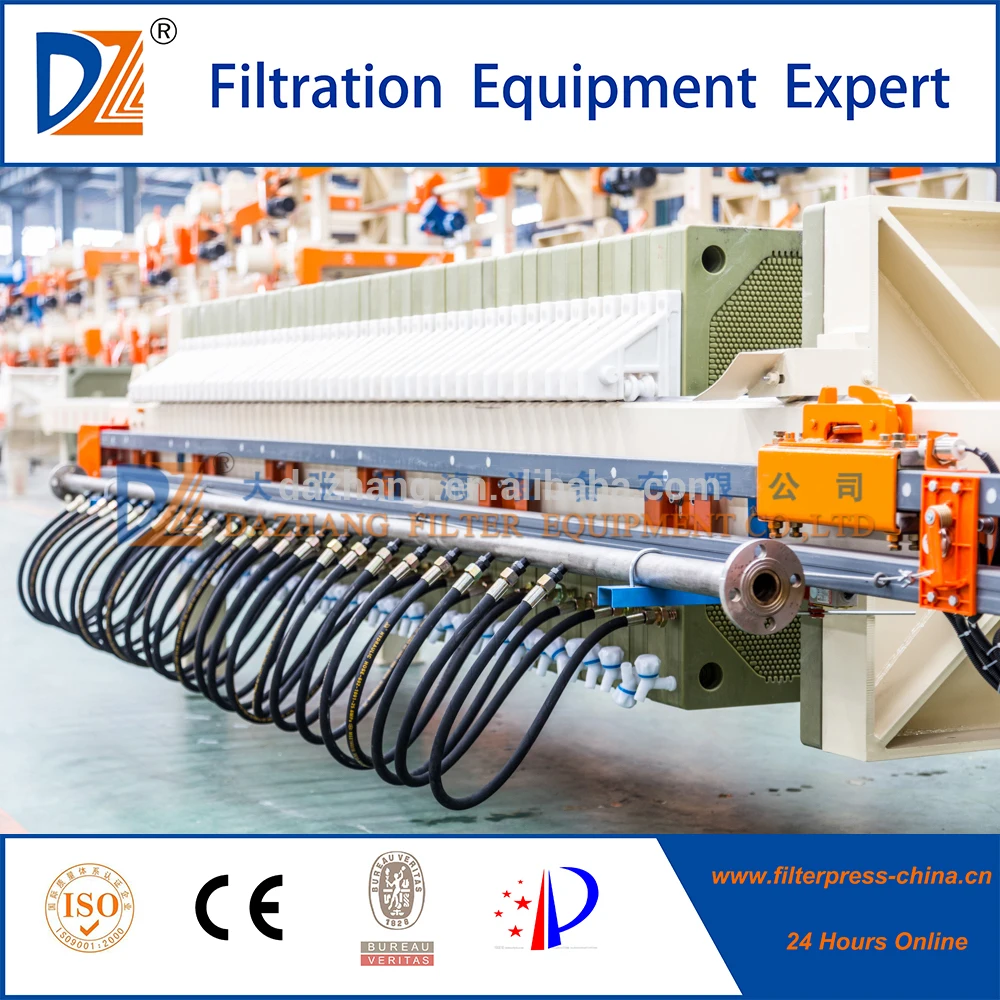 Dazhang High pressure filtering machine automatic membrane filter press manufacturer filtro prensa de membrana