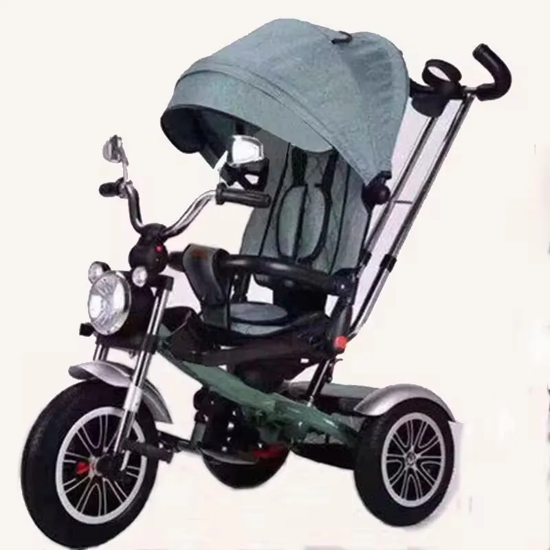 Factory 2-6Y Kids Toy Rickshaw Tricycle Bicycle Bike Children Ride On Car Stroller Tricycle For Babies