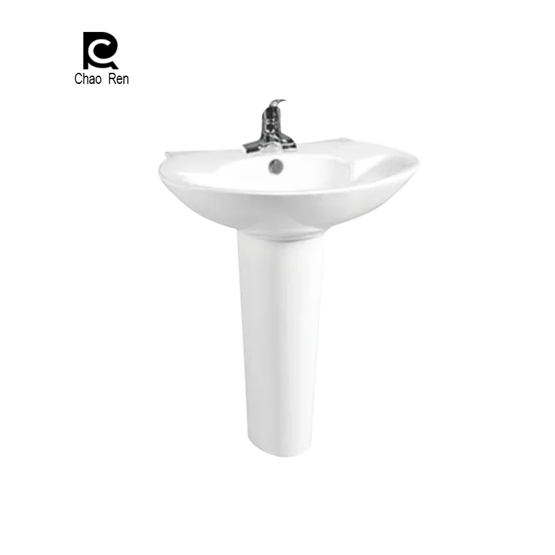 factory price Ethiopia popular style Small size Hot selling pedestal wash sink basin bathroom sanitary ware