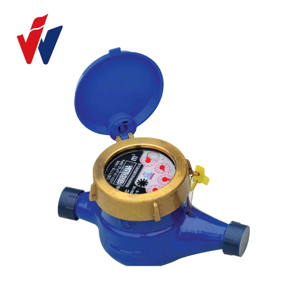 DN15-DN40mm Horizontal Type Brass Body Volumetric  Water Meter Customized Digital Water Meter
