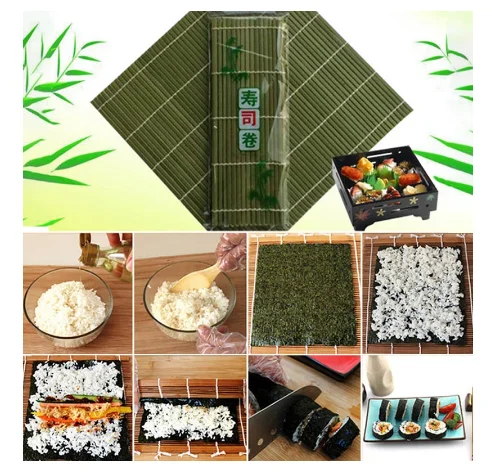 Sushi Making Tools Multi functional Sushi Rice Making Mold Bamboo Sushi Roll Mat Gift Sets
