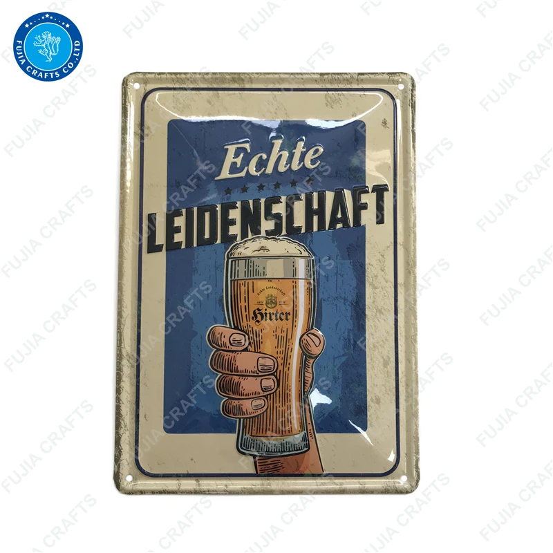 Embossed 3d Metal Signs Tin Metal Sign for Bar Garage Wall Decor
