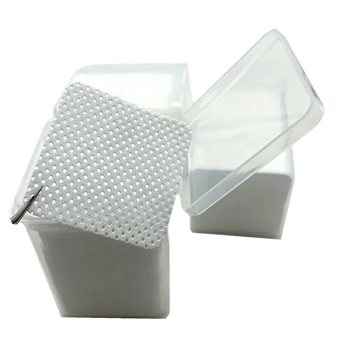 Lint Free Lash Glue Cotton Clean Glue Bottle Remover Pads For Lash Extension Glue Removing Cotton Pad