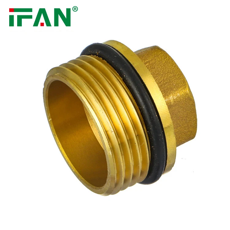 IFAN Manufacture 2inch Brass Fitting Copper Plumbing Pipe Connect Nipple Brass Fittings