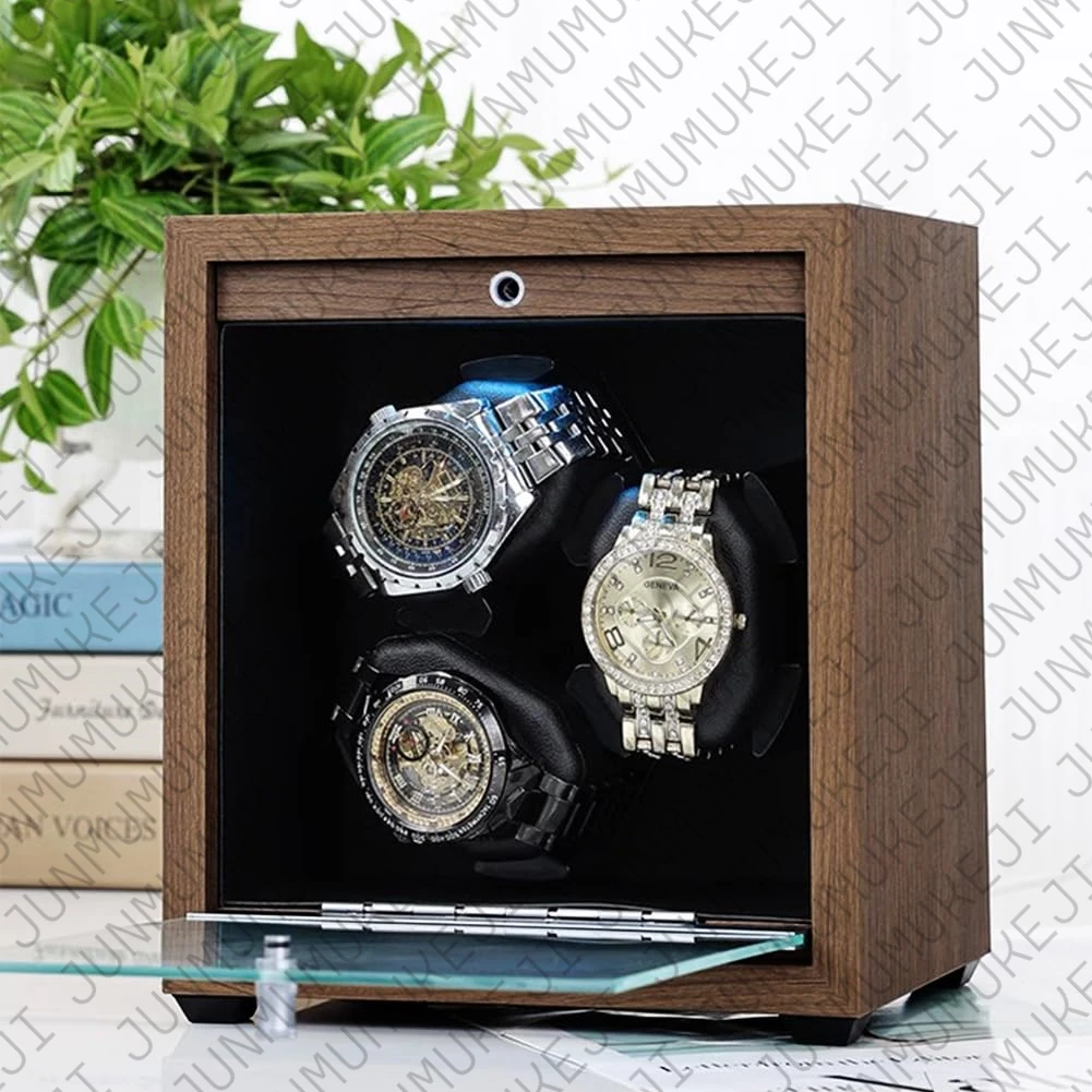 3 Slots Watch Winder for Automatic Watches Storage Box Automatic Winder Use USB Cable Mabuchi Mute Motor