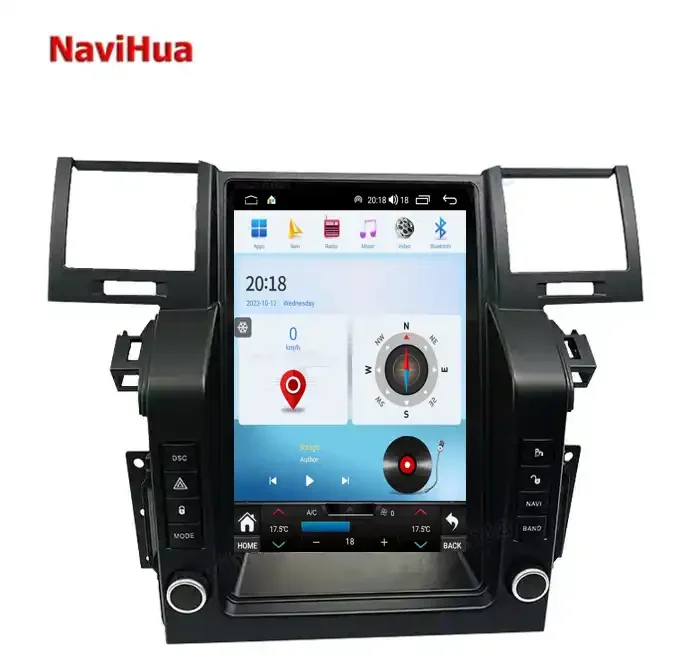 Navihua 2024 Android Radio Tesla Ekran Range Rover Sport L320 Android 2005 2009 Steering Wheels Car Radio GPS Auto Electronics