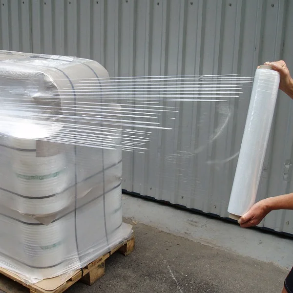 Transparent Pallet LLDPE PE Stretch Wrap film transparent Plastic Wrap For Pallet packing