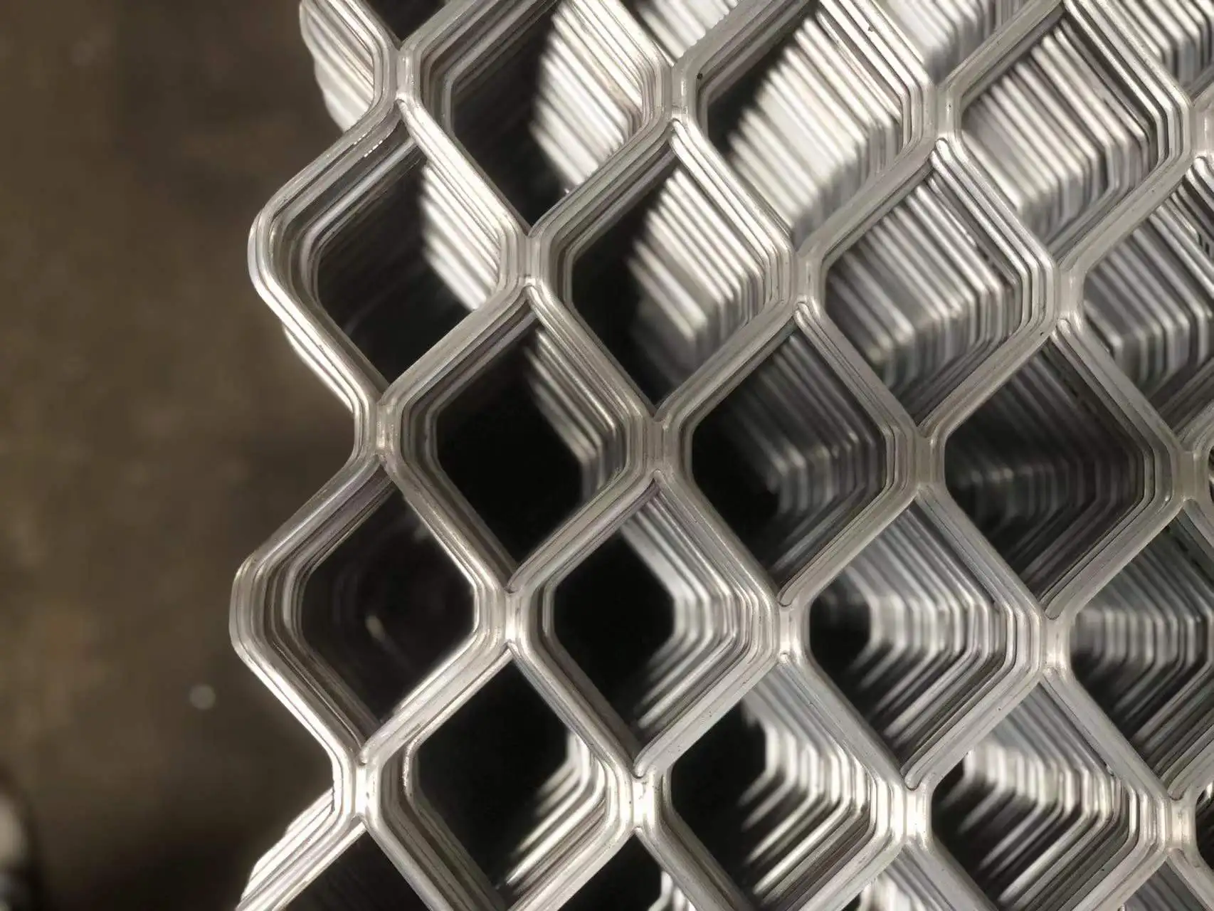 Wholesale Decorative Sheet Air Filter Diamond Hole Flat Aluminum Expanded Metal Mesh