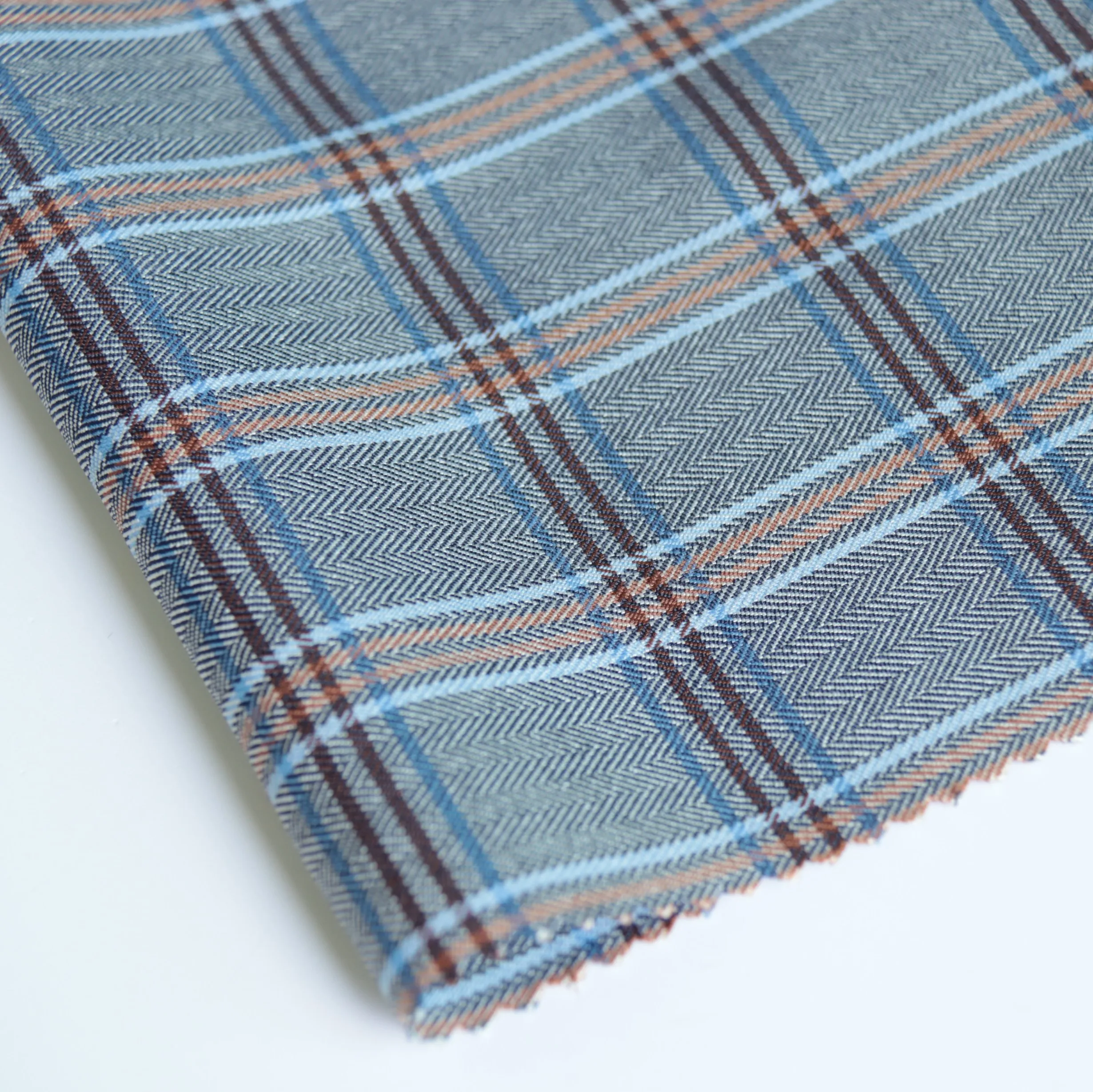 woven plaid 100%polyester yarn dye check  fabric in stock for School Uniform shirt