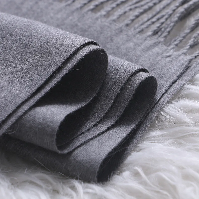 FIONA Custom Wholesale Cashmere Scarf Soft Hand Feel Scarves For Women And Men