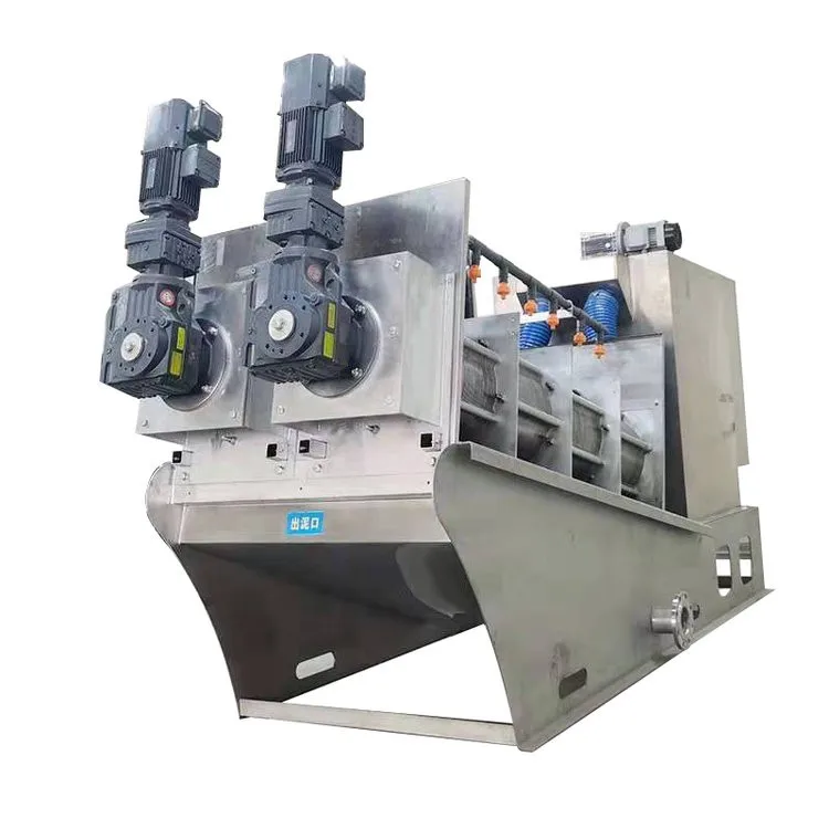 Stainless Steel Multi Disc Oil Screw Press Filter For Slurry Dewatering Equipment