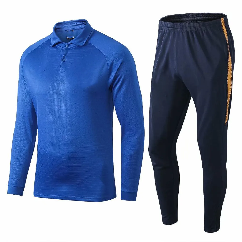 
High quality football clothing winter wholesale jacket suit training clothing Club long sleeve sportswear football tracksuit 