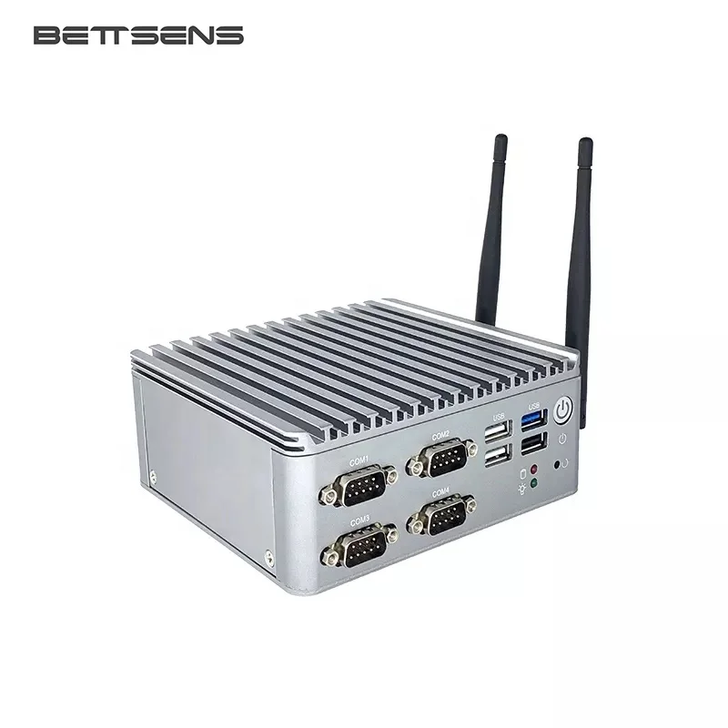 Mini Desktop PC Computer Bay Trail J1900 Processor Quad Core 2.0 GHz Dual LAN Ports 4 USB 4 COM
